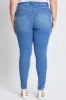 Women's Plus Essential Sustainable Skinny Jeans sold by YMI