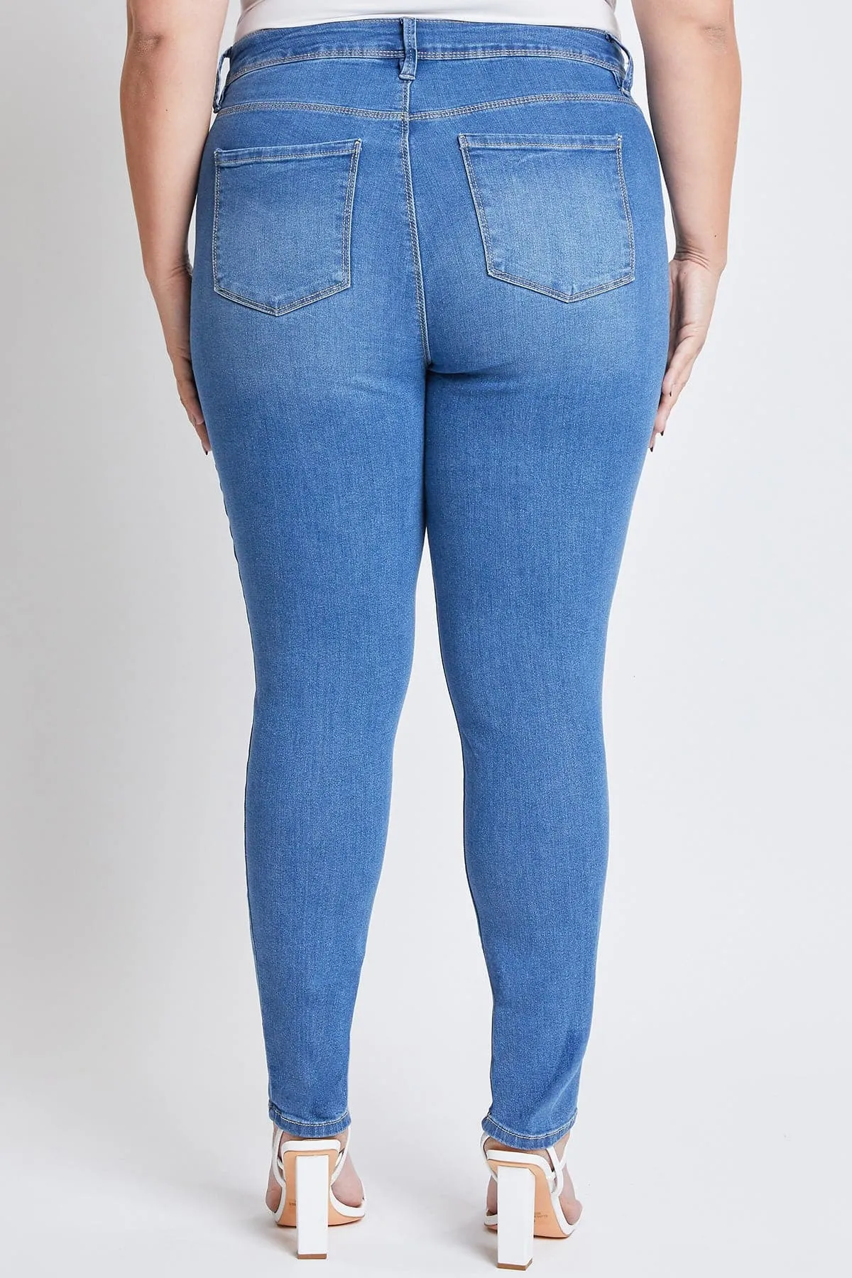 Women's Plus Essential Sustainable Skinny Jeans sold by YMI product image thumbnail 5