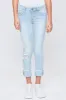 Girls WannaBettaFit Mid-Rise Mega Cuff Skinny Jeans sold by YMI