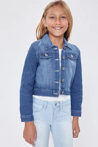 Girls Essential Denim Jacket sold by YMI product image thumbnail 5