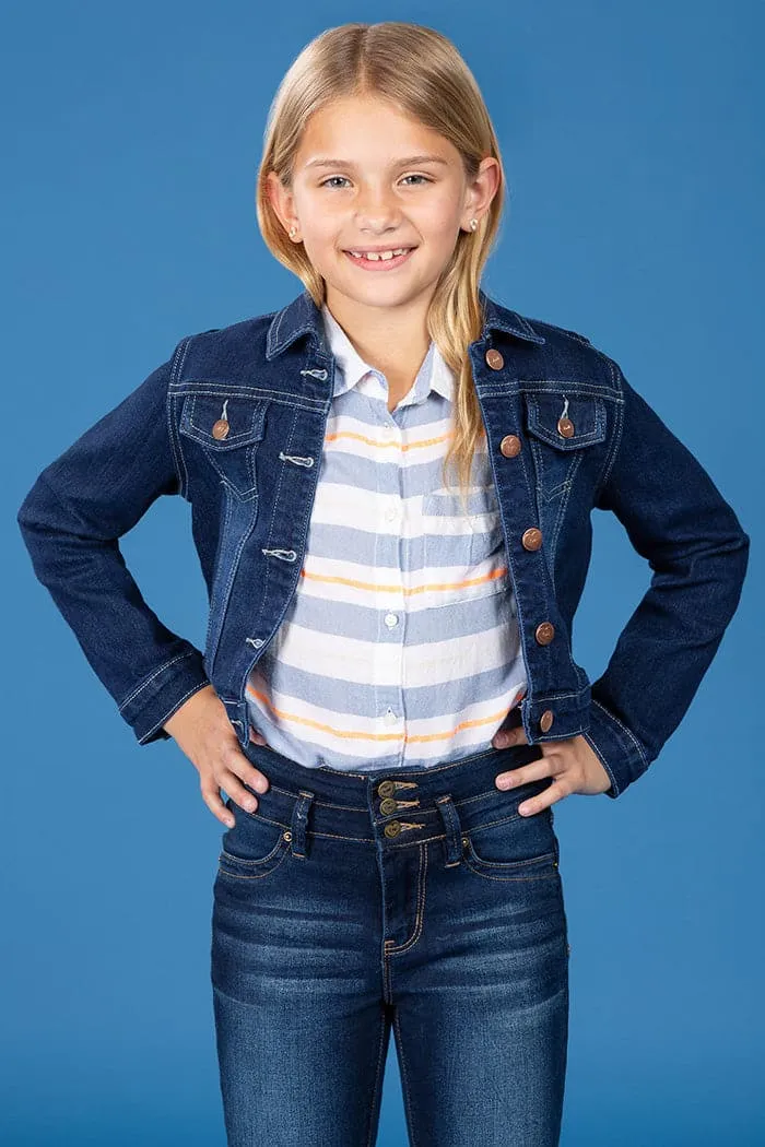 Girls Denim Jacket sold by YMI product image thumbnail 4