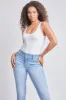 Women's Essential 3 Button Skinny Jeans sold by YMI