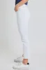 Women's High Rise Skinny Ankle Jean With Double Frayed Hem Sustainable sold by YMI