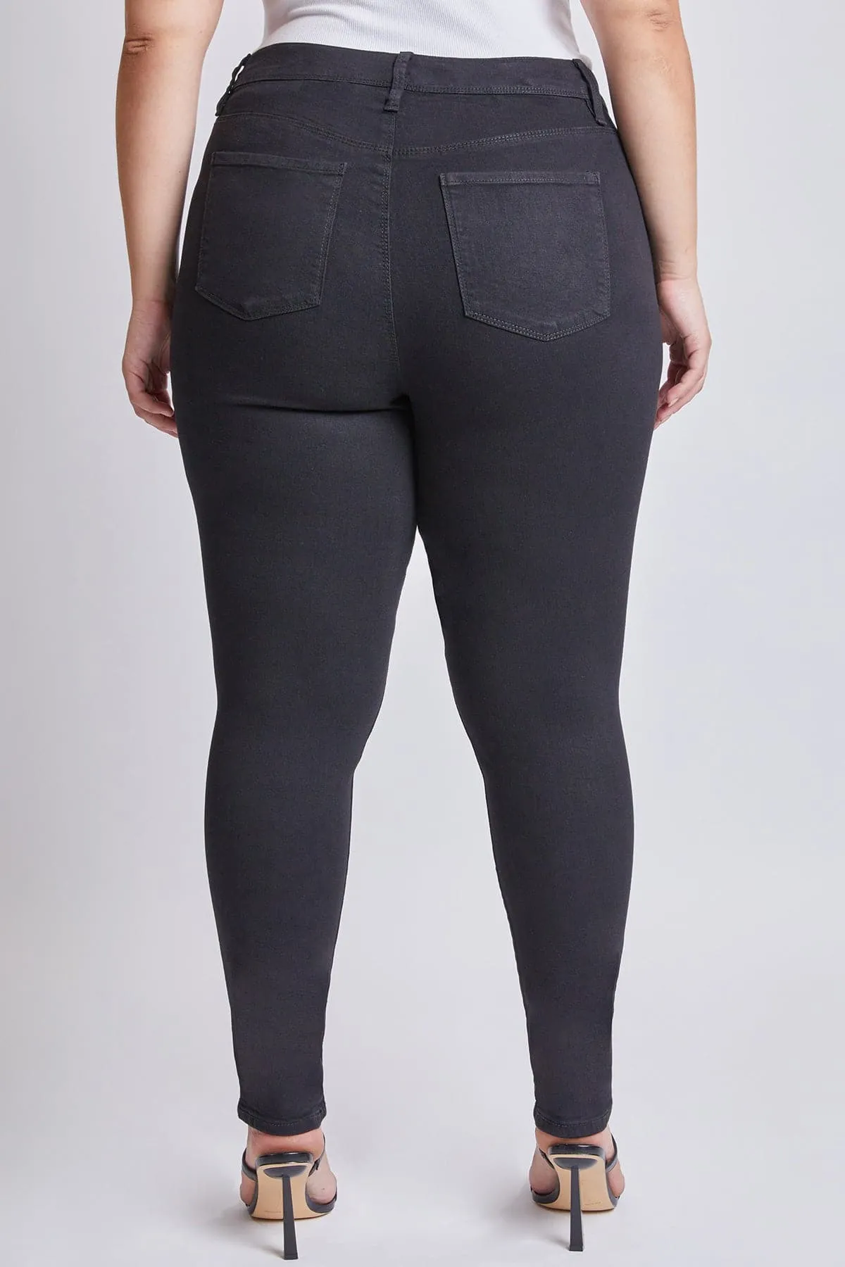 Women's Plus Size Essential High Rise Skinny Jeans sold by YMI product image thumbnail 4
