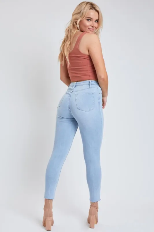 Women's Vintage Dream Exposed Button Skinny Jeans-Sale sold by YMI