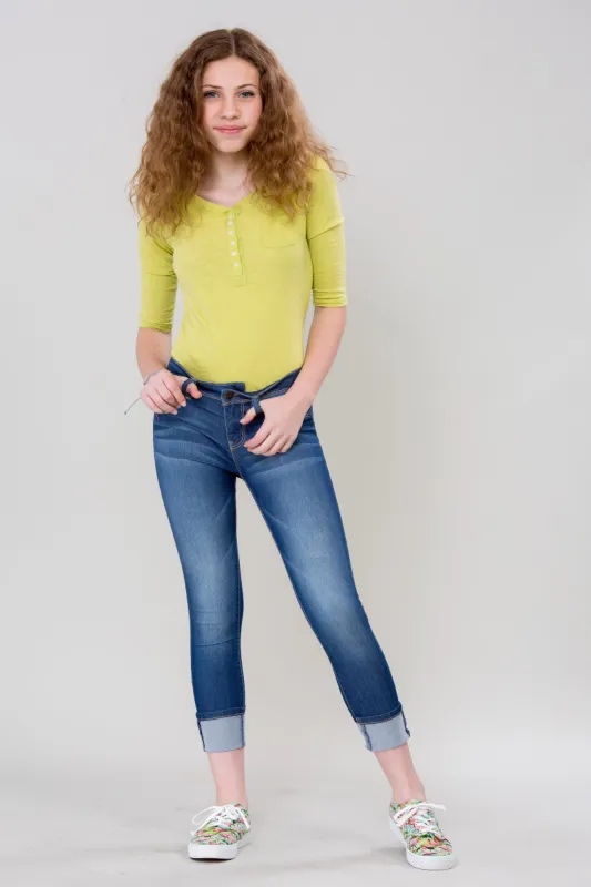 Girls Wide Cuff Skinny sold by YMI