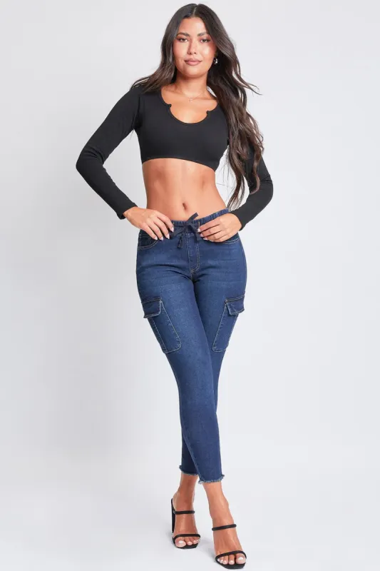 Women's Skinny Cargo Jeans sold by YMI