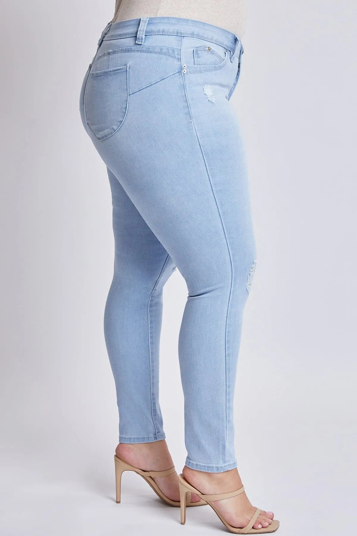 Women's Plus Size Sustainable WannaBettaButt Skinny Jeans sold by YMI product image thumbnail 3