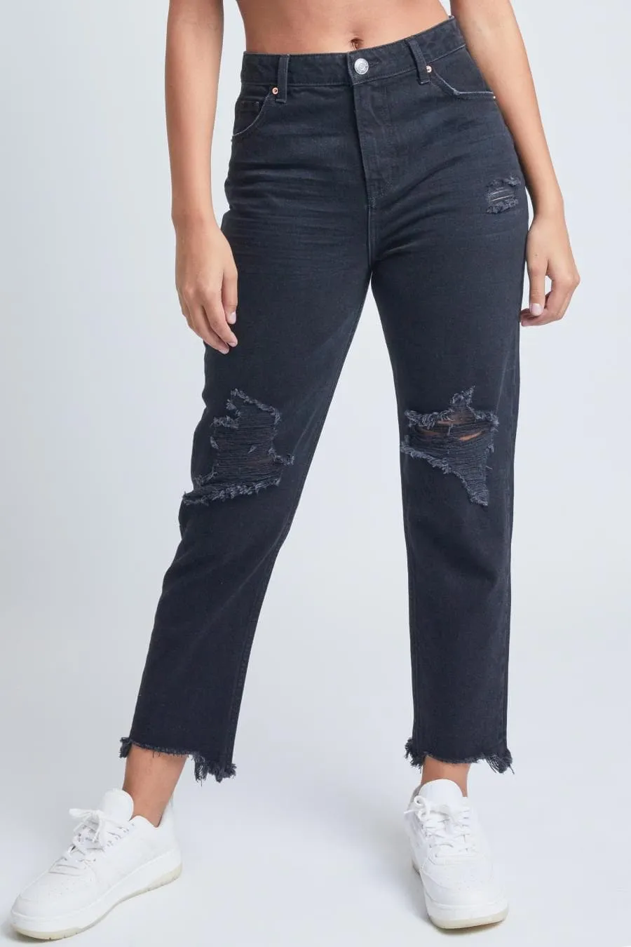 Women's Dream Mom Fit Ankle Jeans sold by YMI product image thumbnail 2