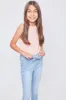 Girls High-Rise Paperbag Pull On Cuffed Skinny sold by YMI