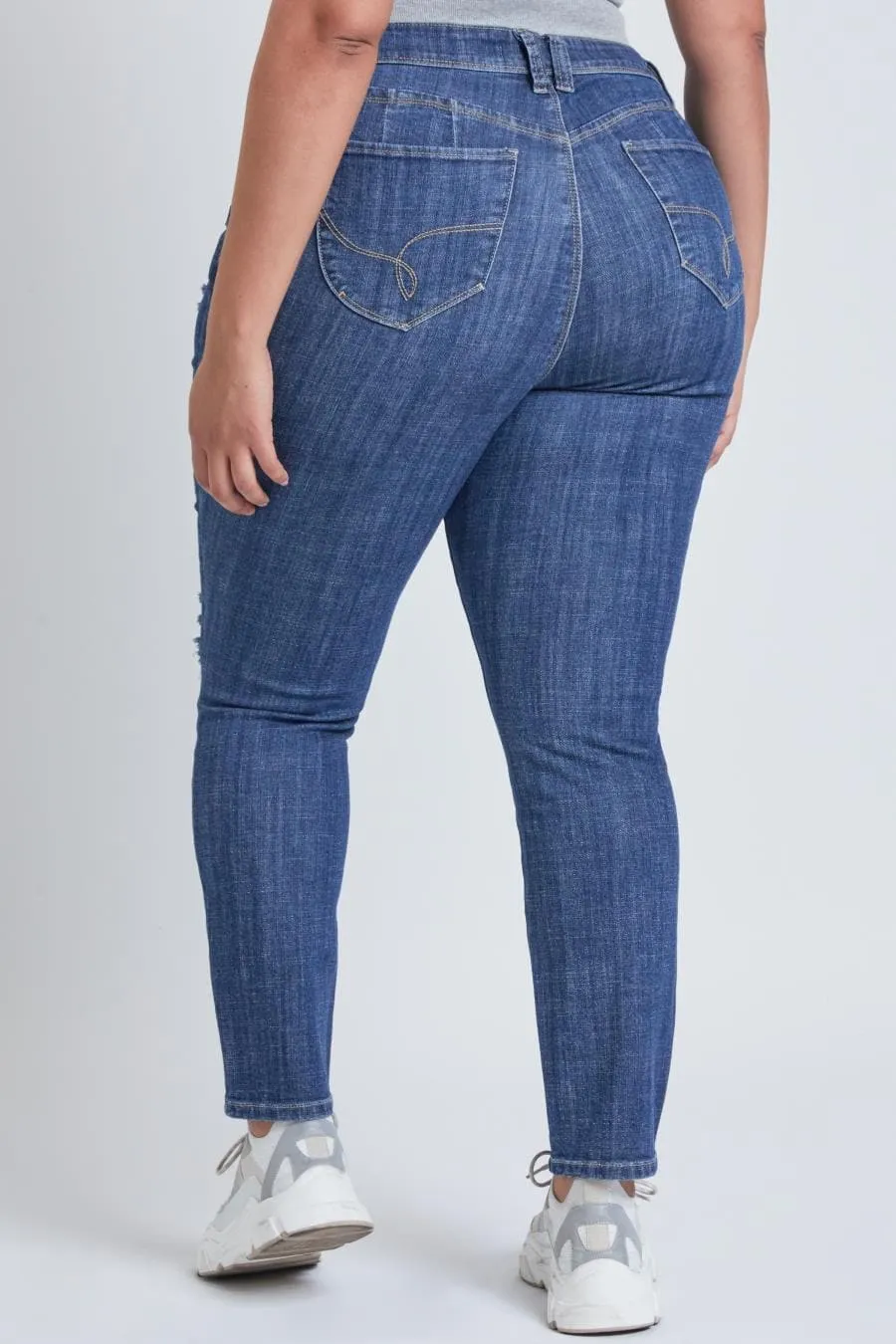 Women's Plus WannaBettaButt Skinny Jeans sold by YMI product image thumbnail 4