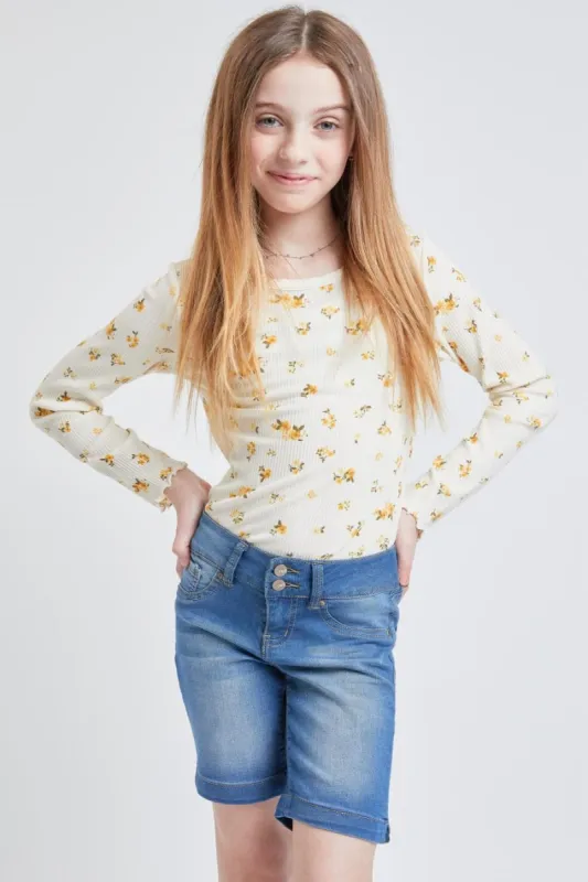 Girls 2-Button Essential Bermuda sold by YMI