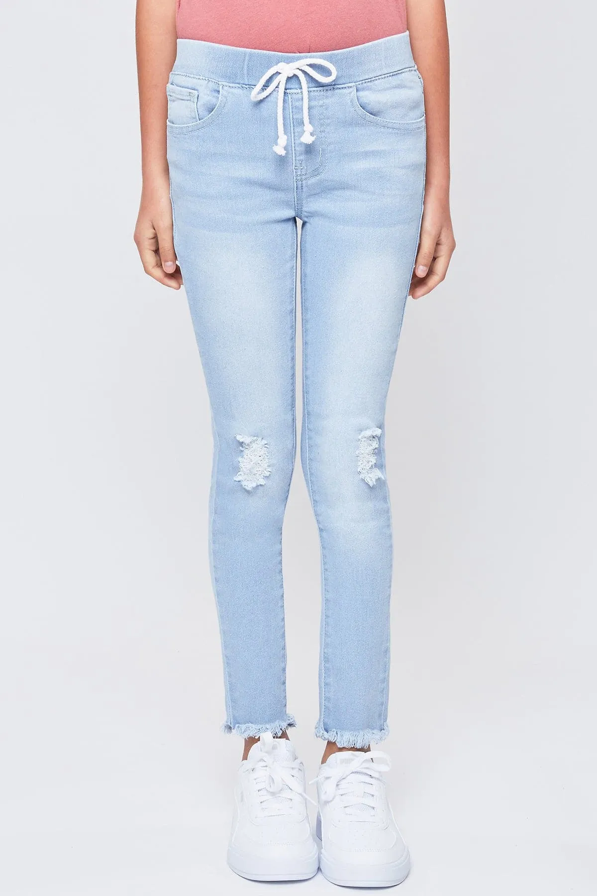 Girls High-Rise Paperbag Pull On Cuffed Skinny sold by YMI product image thumbnail 2