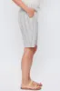 Women's Elastic Waist Bermuda With Fray Hem sold by YMI