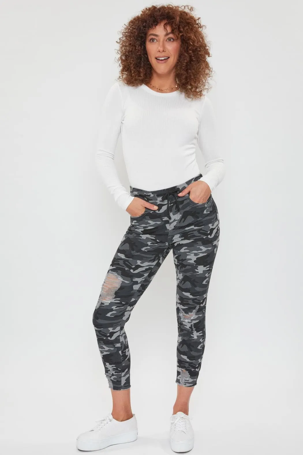 Women's Petite High Rise Jogger sold by YMI