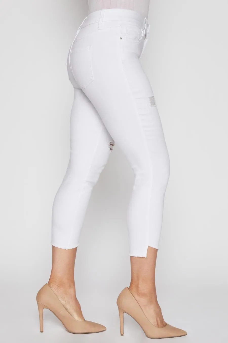 Women's Petite Curvy Fit Slanted Ankle Sustainable Jean sold by YMI product image thumbnail 5