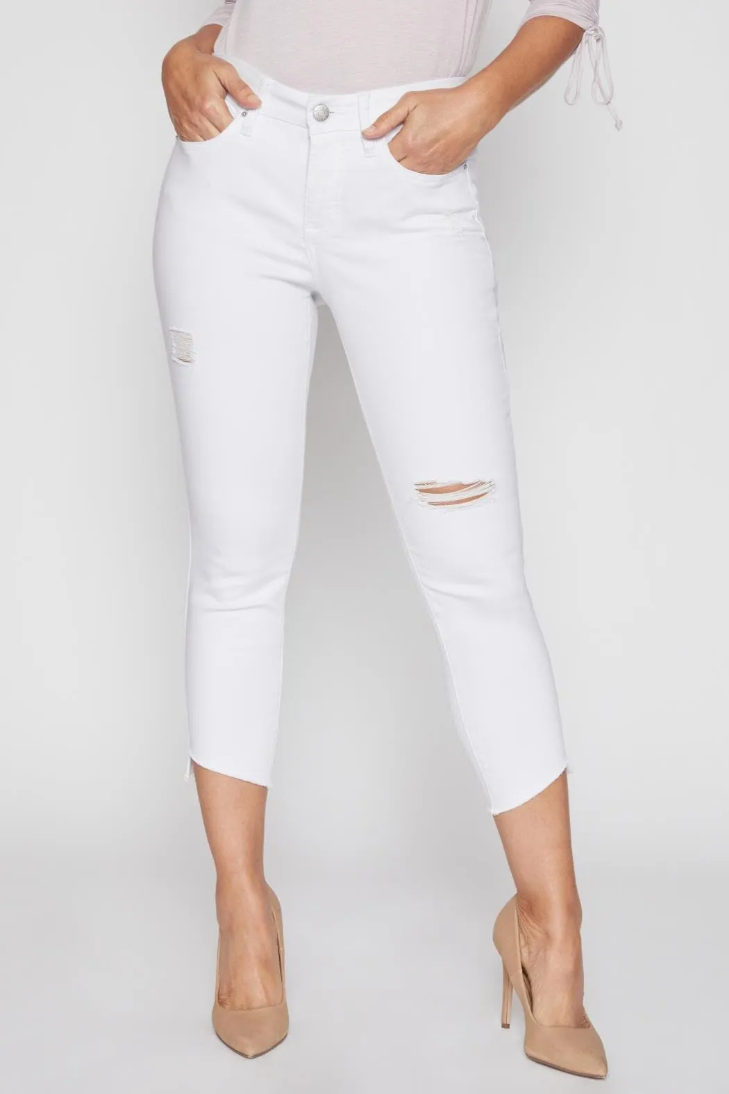 Women's Petite Curvy Fit Slanted Ankle Sustainable Jean sold by YMI product image thumbnail 2