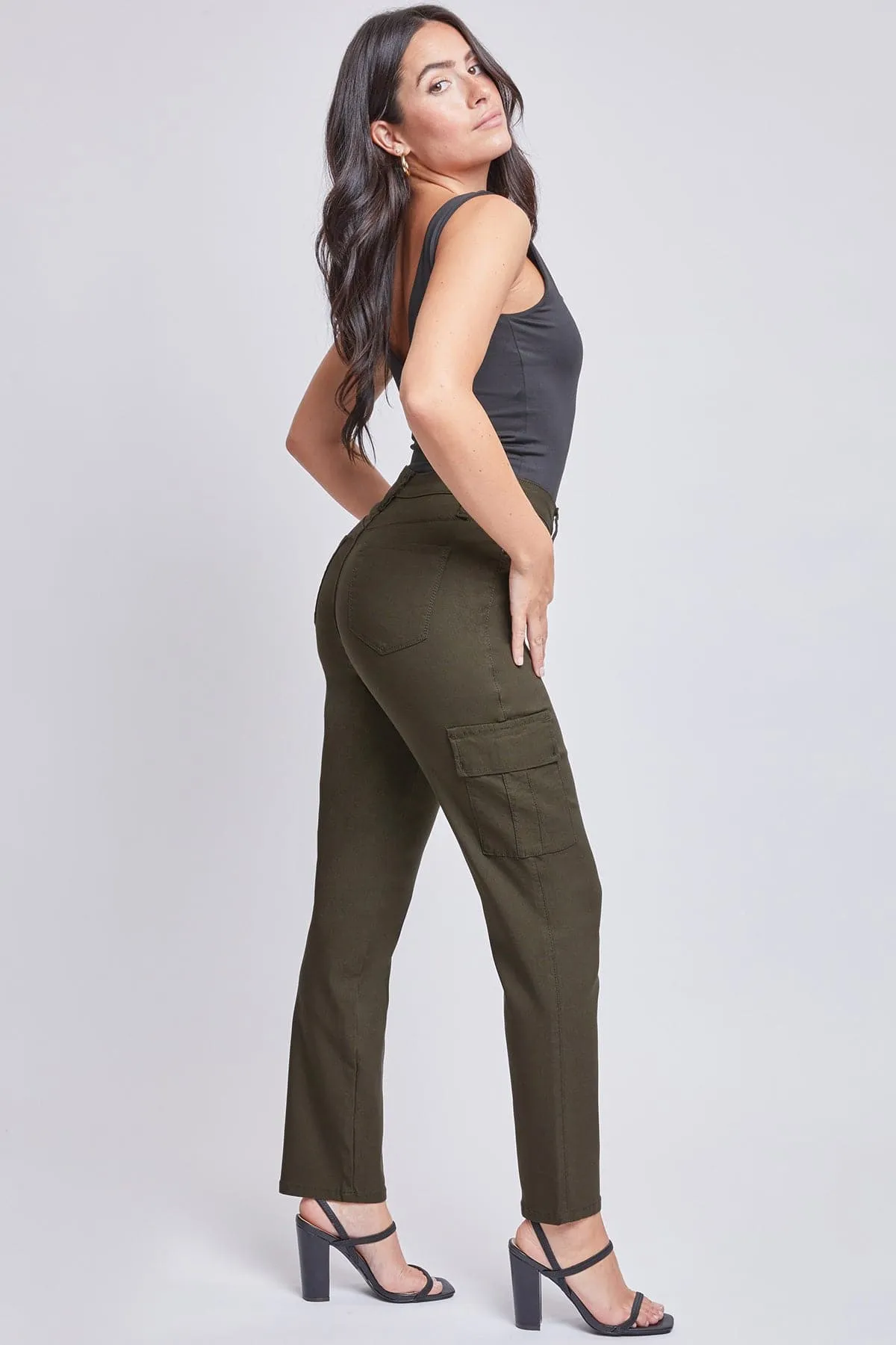 Women's Hyperstretch Straight Leg Cargo Pants sold by YMI product image thumbnail 2