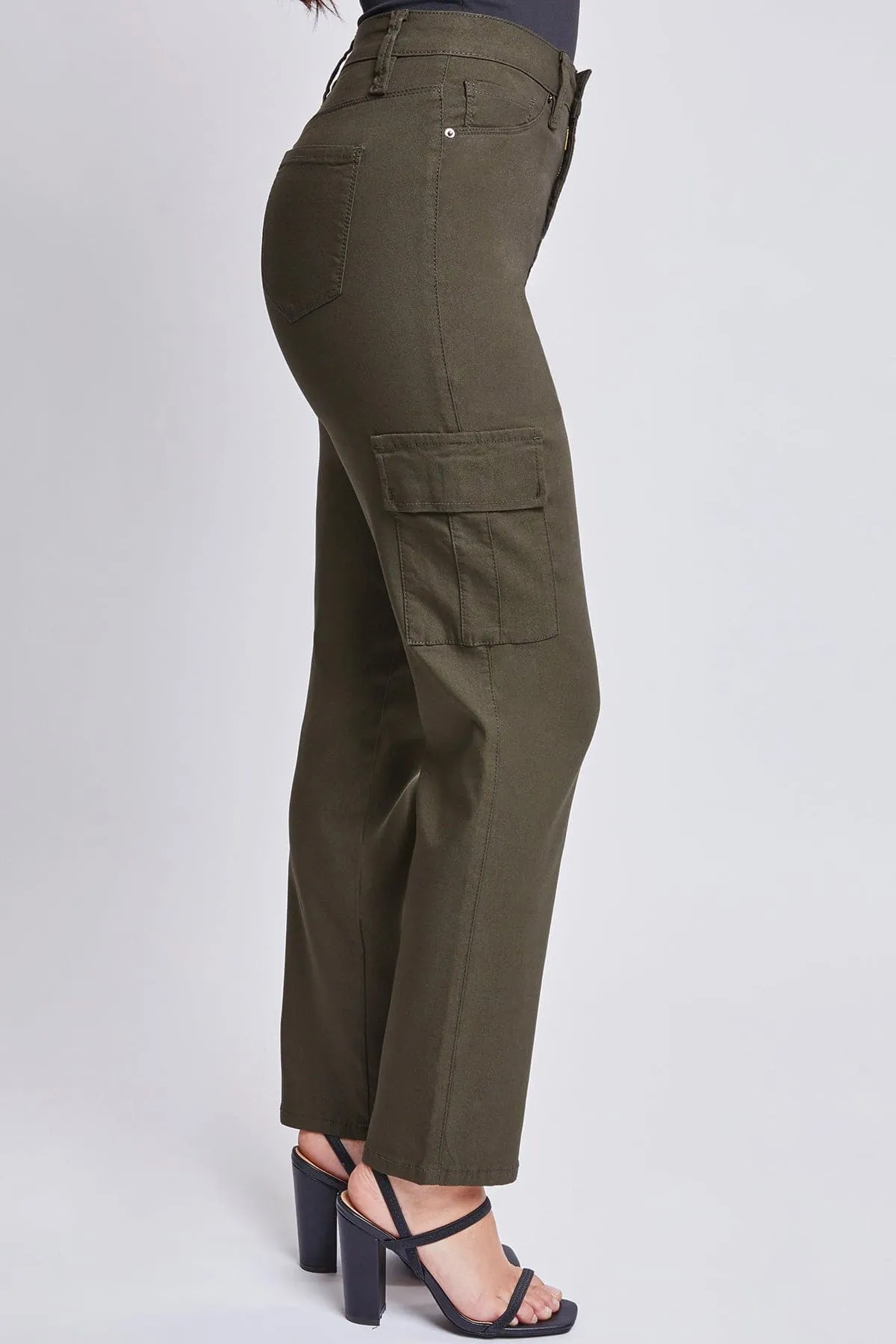 Women's Hyperstretch Straight Leg Cargo Pants sold by YMI product image thumbnail 4