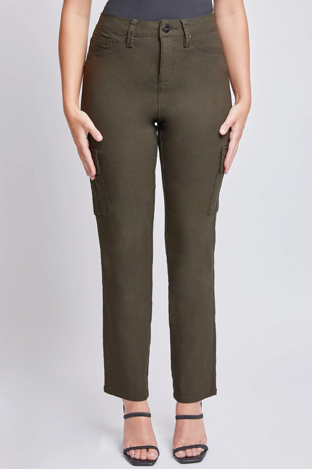Women's Hyperstretch Straight Leg Cargo Pants sold by YMI product image thumbnail 3