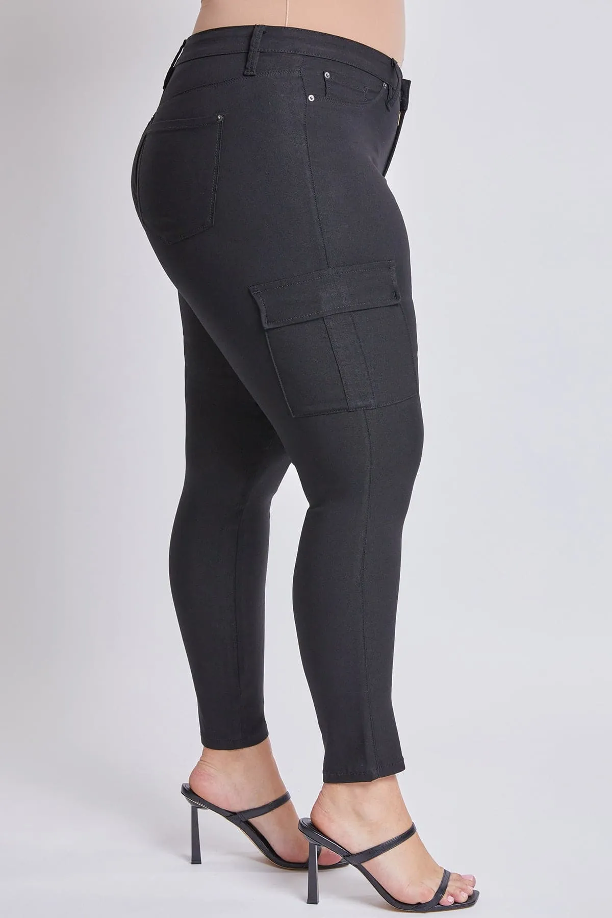 Plus Size Women's Hyperstretch Forever Color Cargo Pants sold by YMI product image thumbnail 3