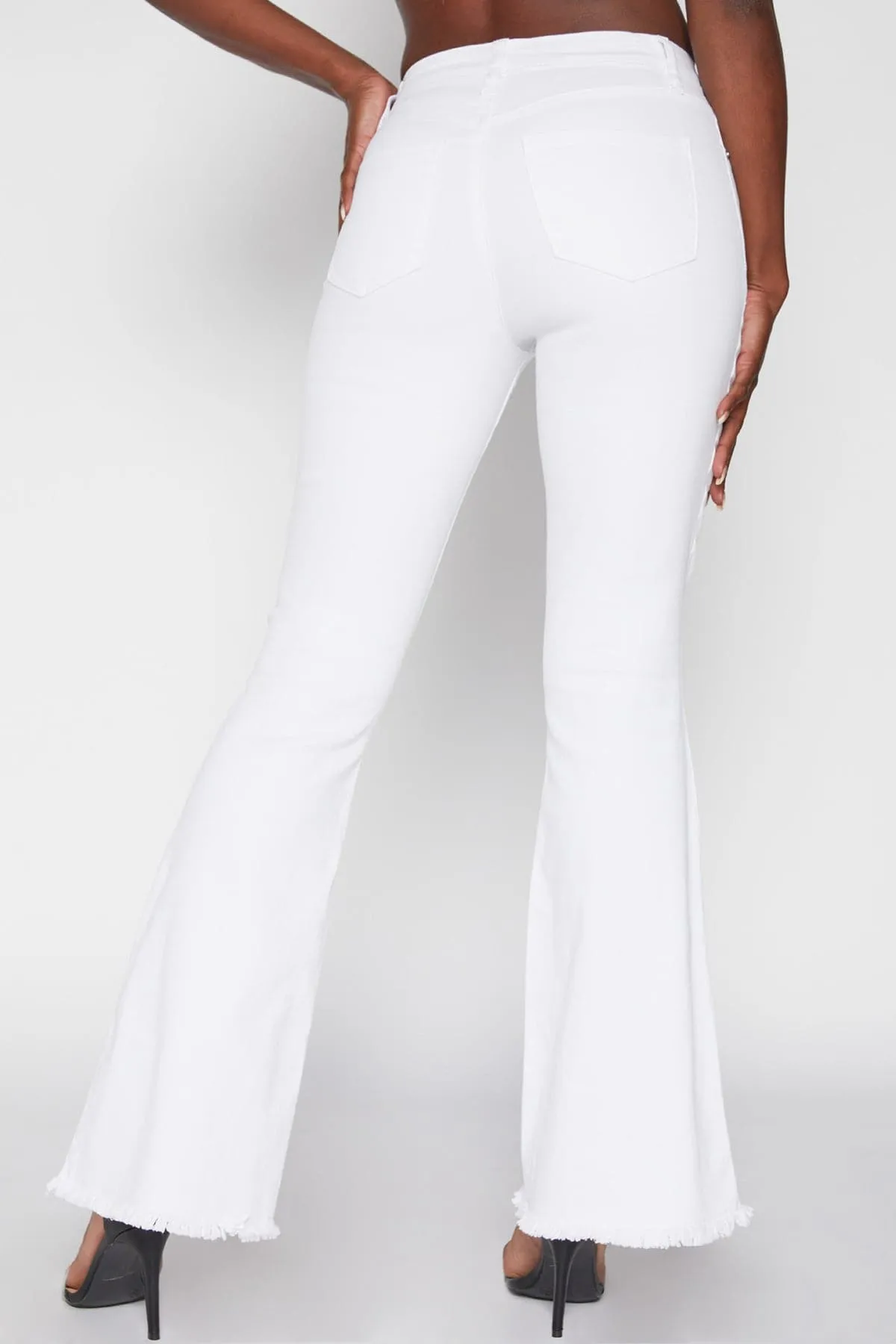 Women's Essential Super Flare Jeans - Regular Inseam sold by YMI product image thumbnail 4