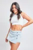 Women's Denim Wrap Skort sold by YMI