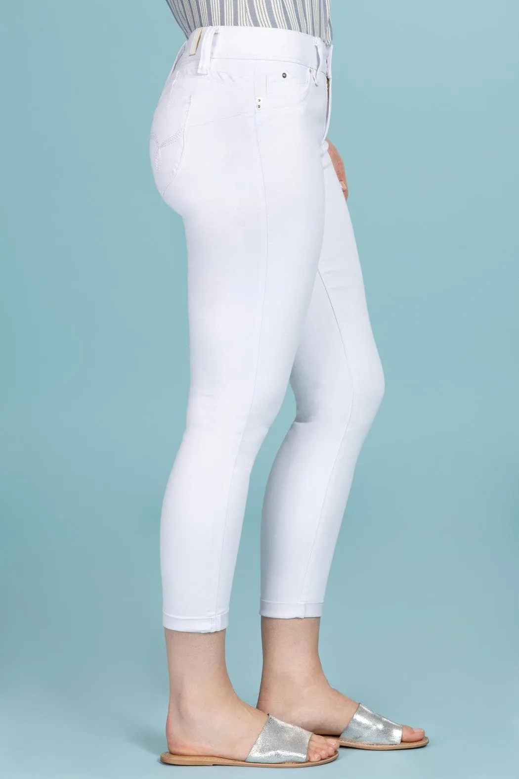 Women's WannaBettaButt 2-Button Cuffed Jean sold by YMI product image thumbnail 2