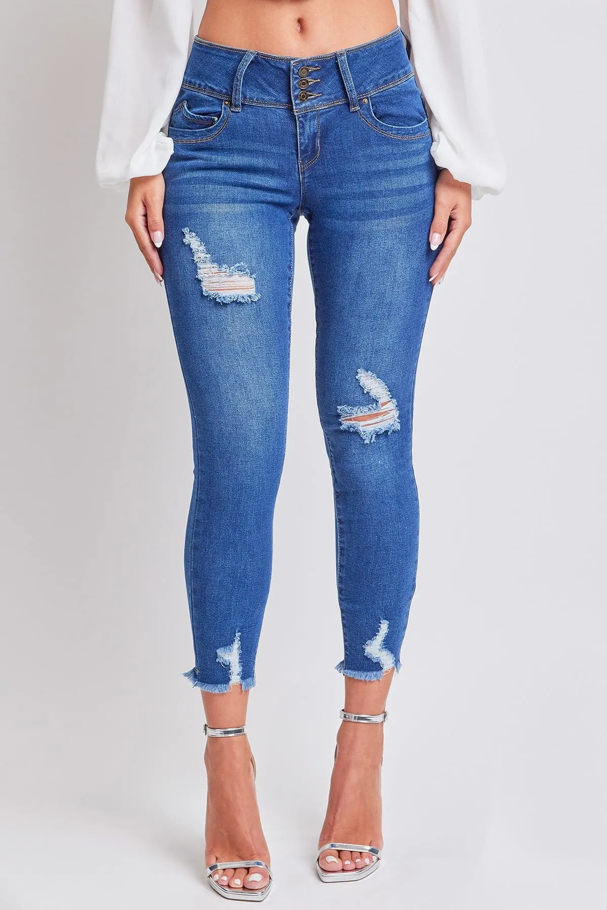 Women's Sustainable WannaBettaButt Ankle Jeans sold by YMI product image thumbnail 5