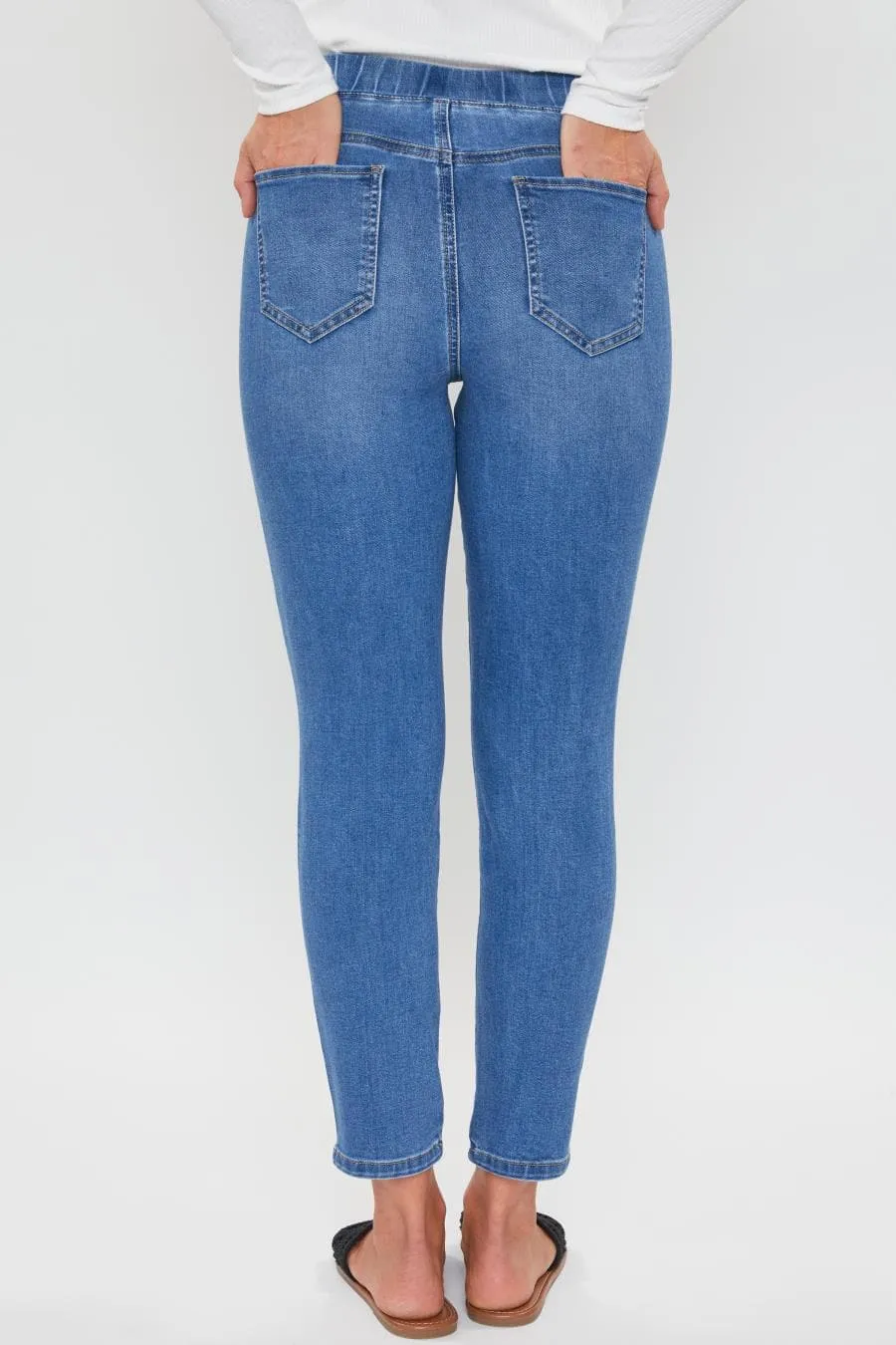 Women's Petite High Rise Comfort Stretch Jegging sold by YMI product image thumbnail 3