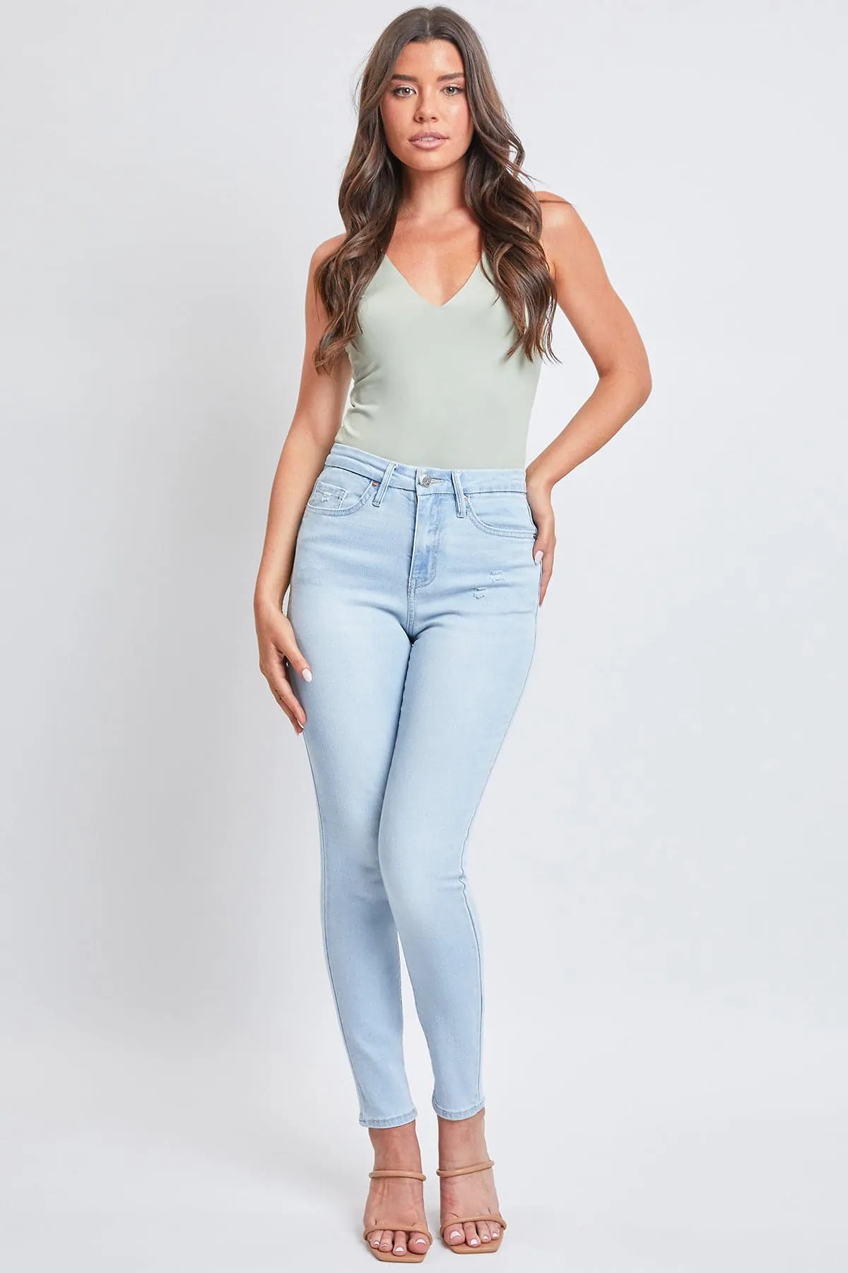 Women’s Curvy Fit Skinny Jeans sold by YMI