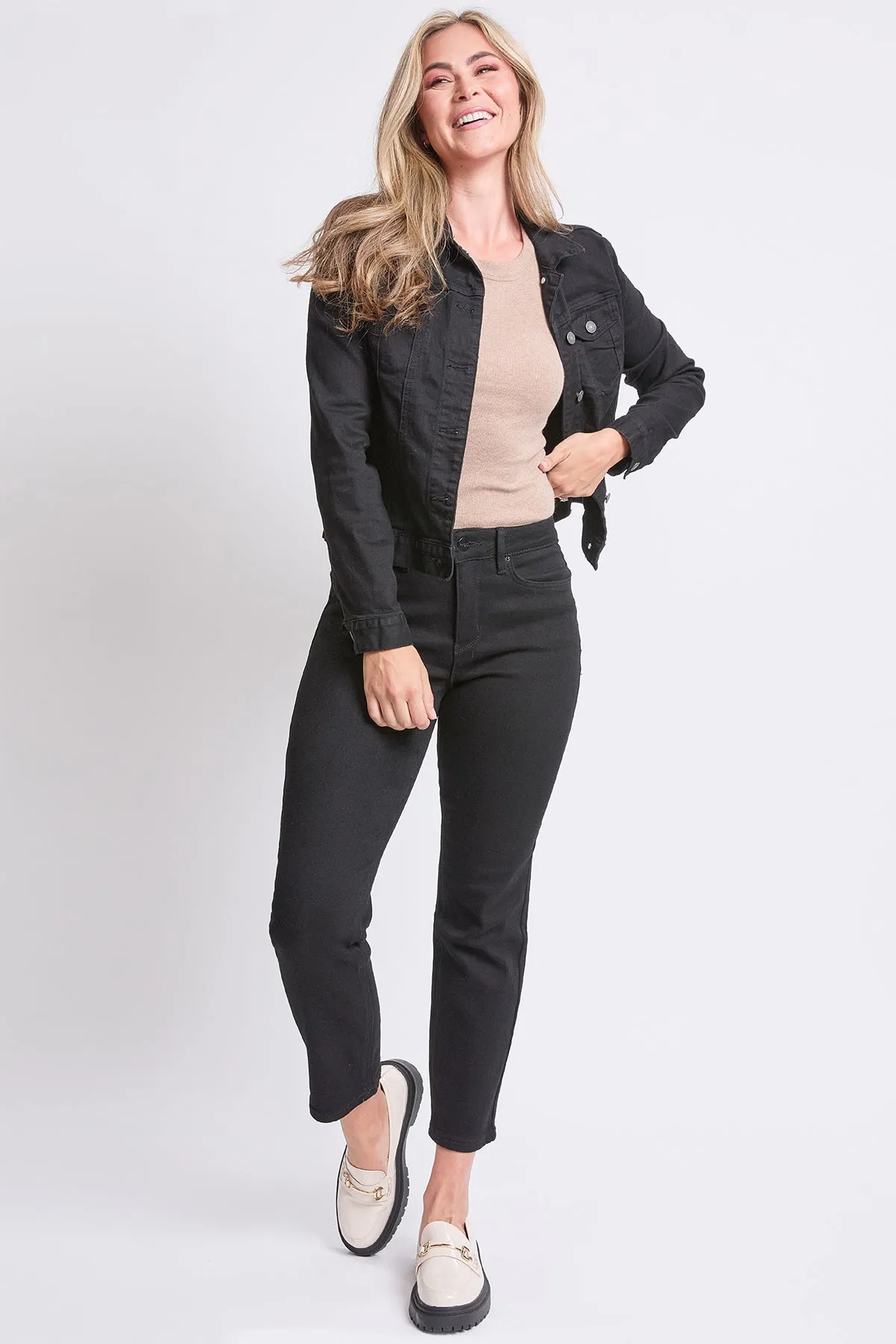 Women's High Rise Vintage Slim Straight  Jeans sold by YMI product image thumbnail 2