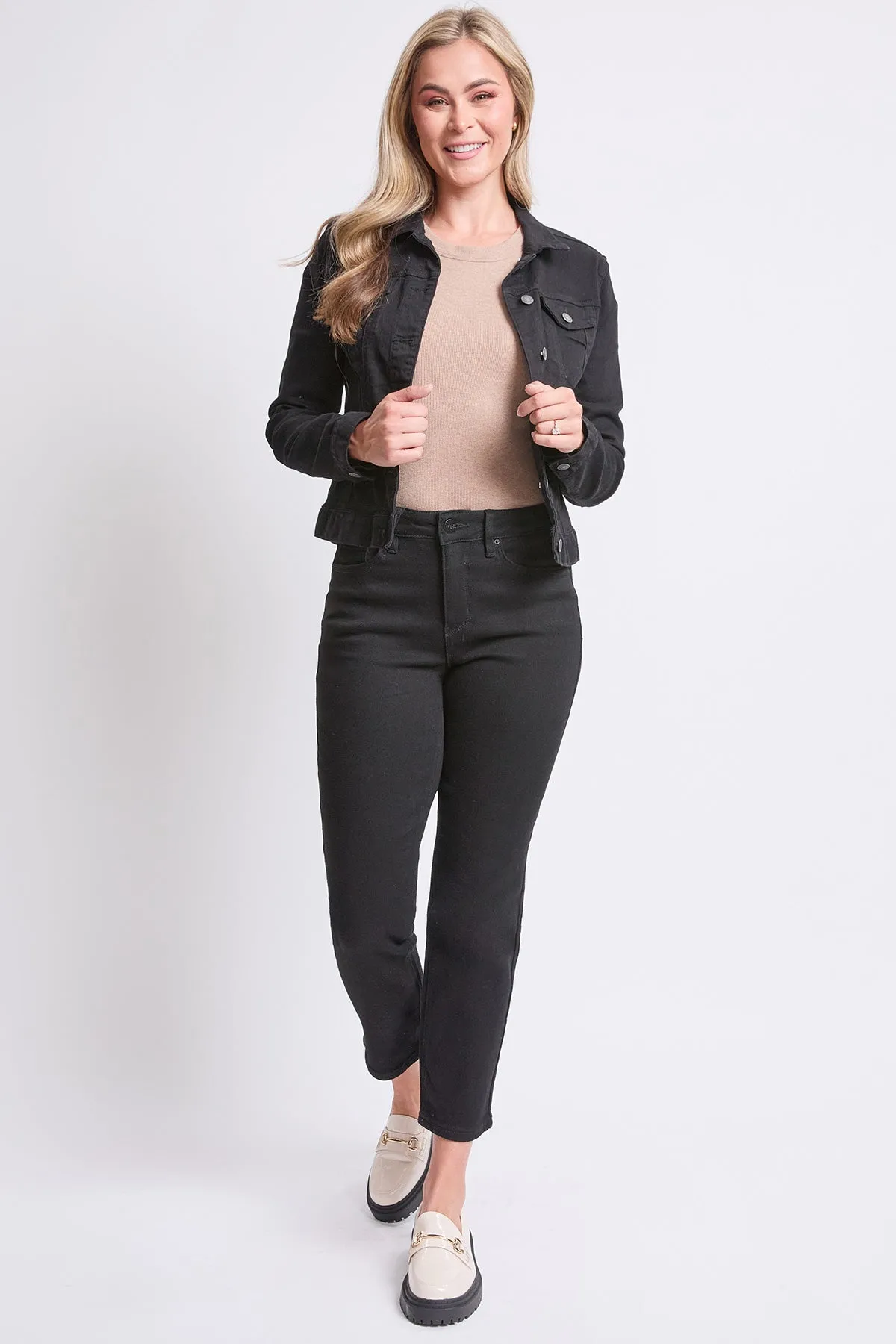 Women's High Rise Vintage Slim Straight  Jeans sold by YMI product image thumbnail 3