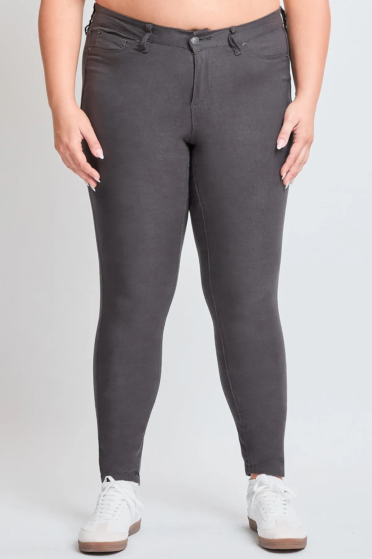 Women's Plus Hyperstretch Skinny Pants, Smoke sold by YMI product image thumbnail 2