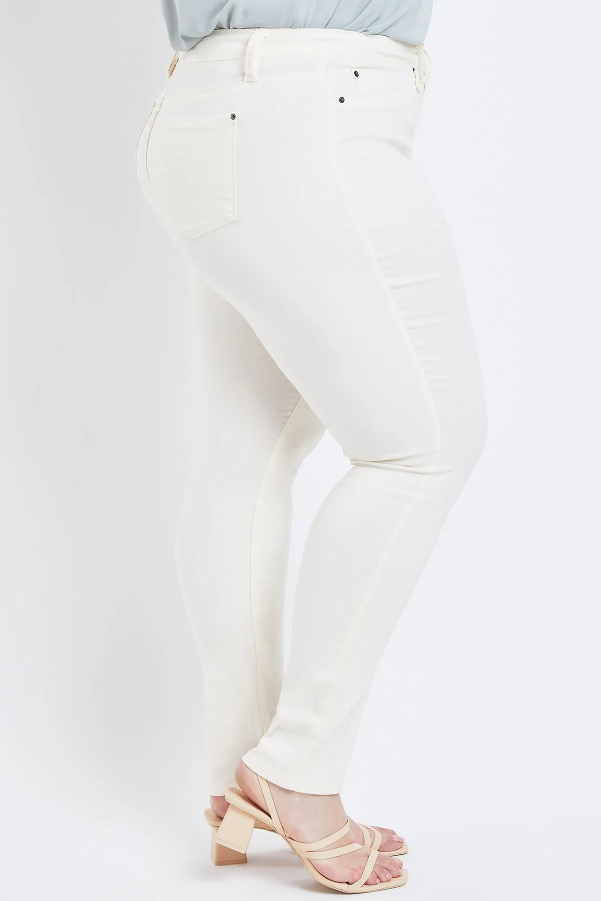 Women's Plus Size Hyperstretch Skinny Pants, Milk Shake sold by YMI product image thumbnail 4