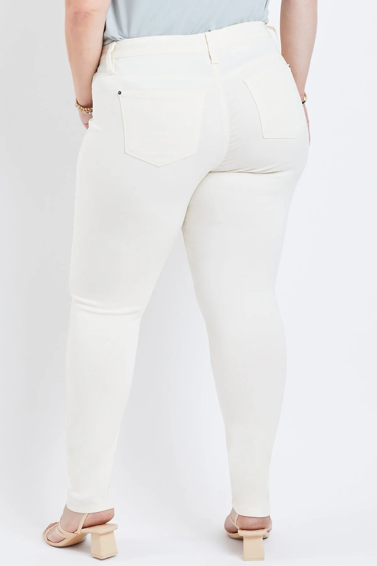 Women's Plus Size Hyperstretch Skinny Pants, Milk Shake sold by YMI product image thumbnail 5