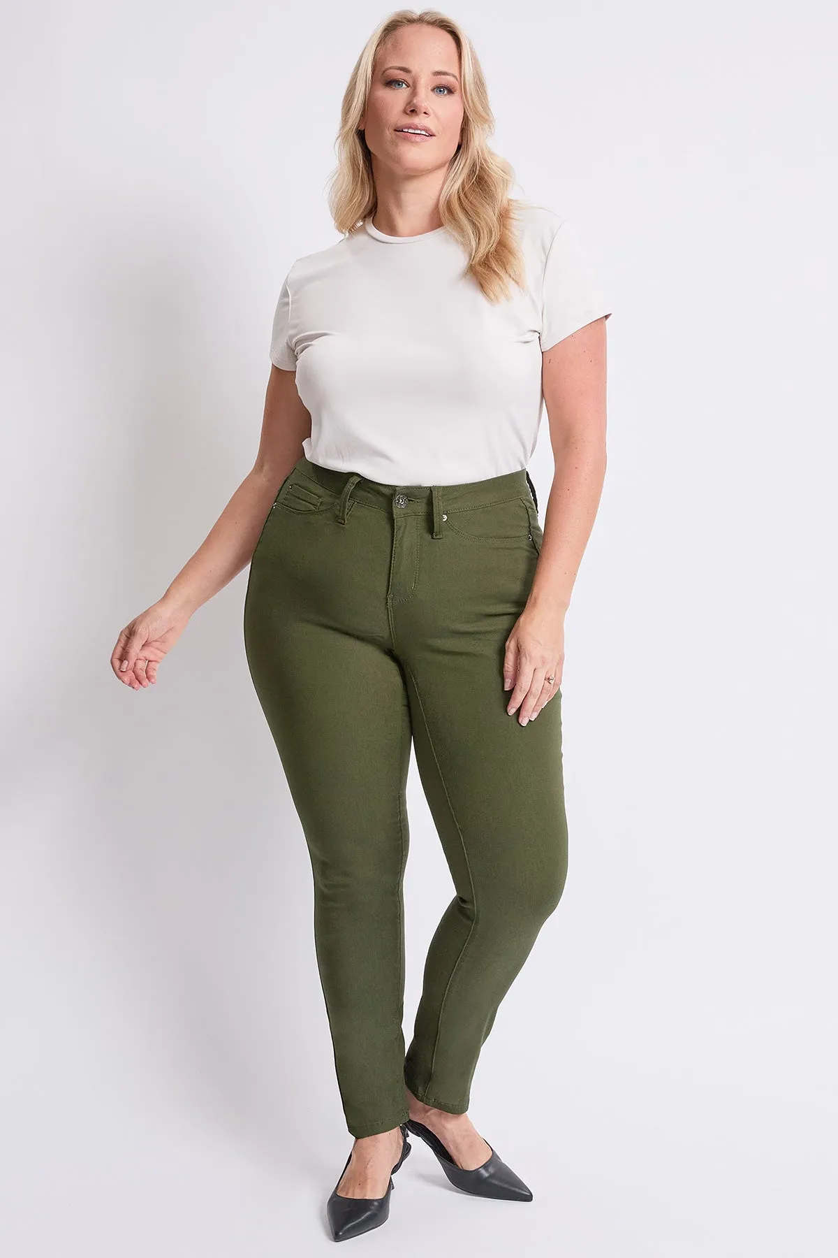 Women's Plus Size Hyperstretch Skinny Pants, Cypress sold by YMI product image thumbnail 5