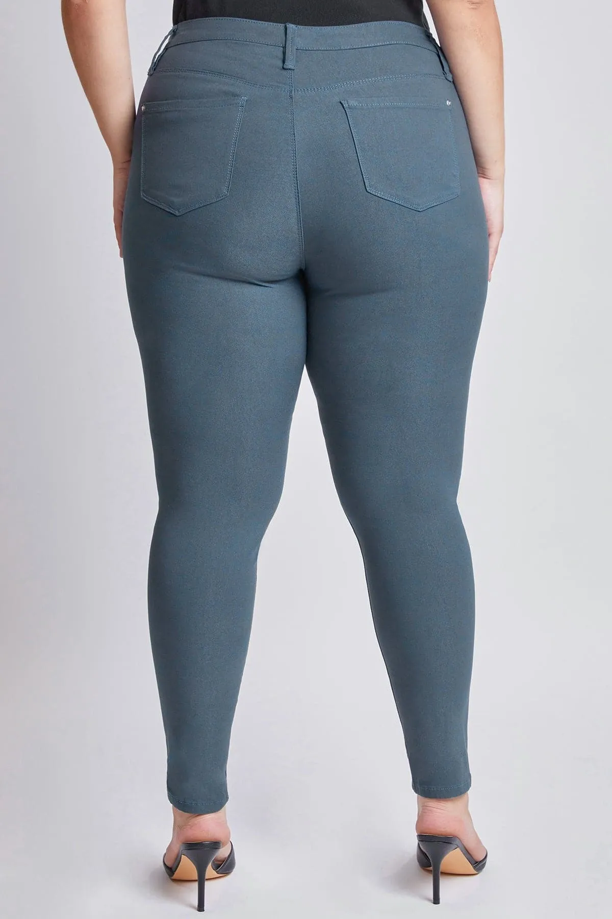 Women's Plus Size Hyperstretch Skinny Pants, Cadet Blue sold by YMI product image thumbnail 5