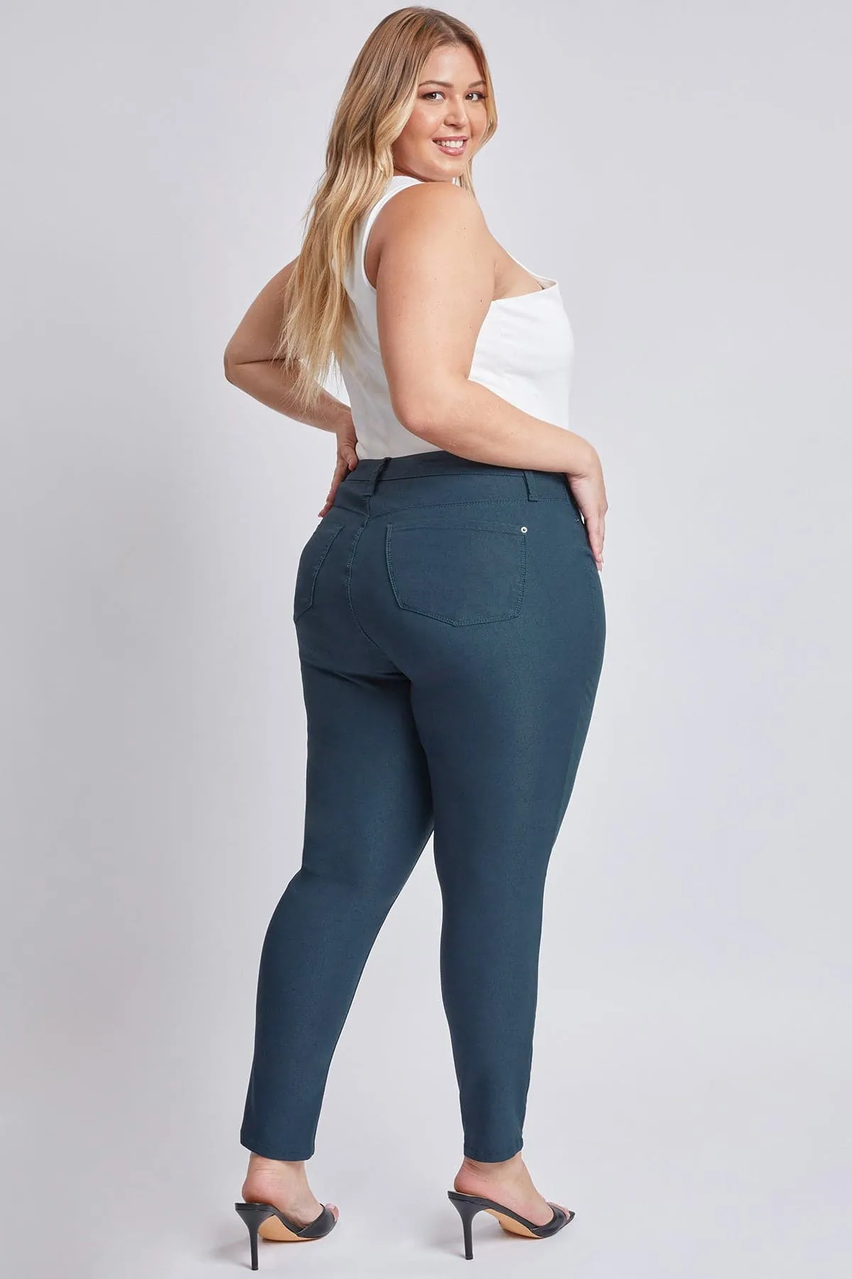 Women's Plus Size Hyperstretch Skinny Pants, Pacific sold by YMI product image thumbnail 5
