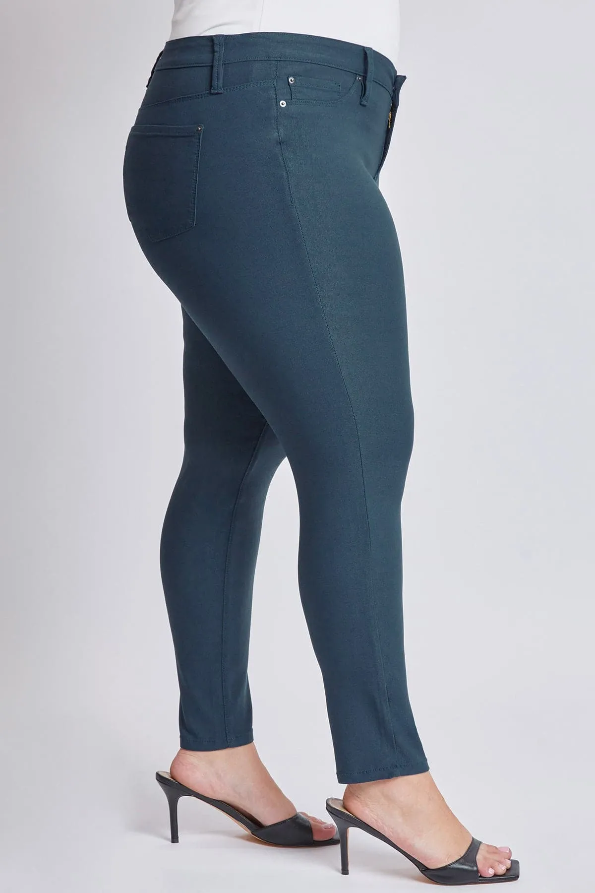 Women's Plus Size Hyperstretch Skinny Pants, Pacific sold by YMI product image thumbnail 3