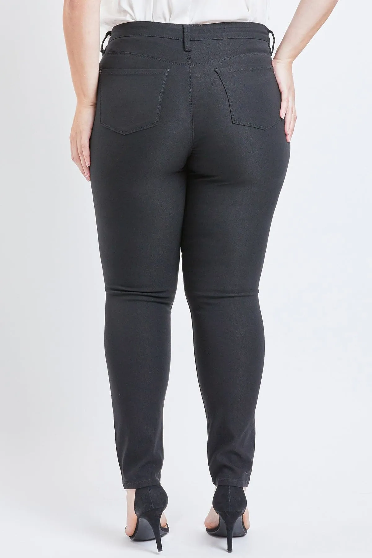 Women's Plus Size Hyperstretch Skinny Pants, Black sold by YMI product image thumbnail 2