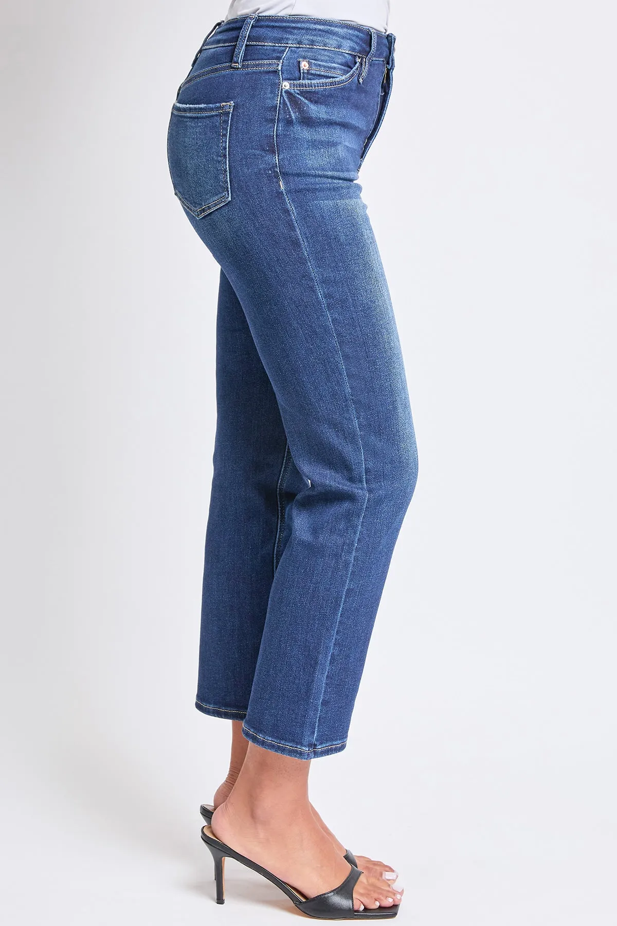 Women's Luxe High Rise Vintage Stretch Straight Jeans sold by YMI product image thumbnail 3