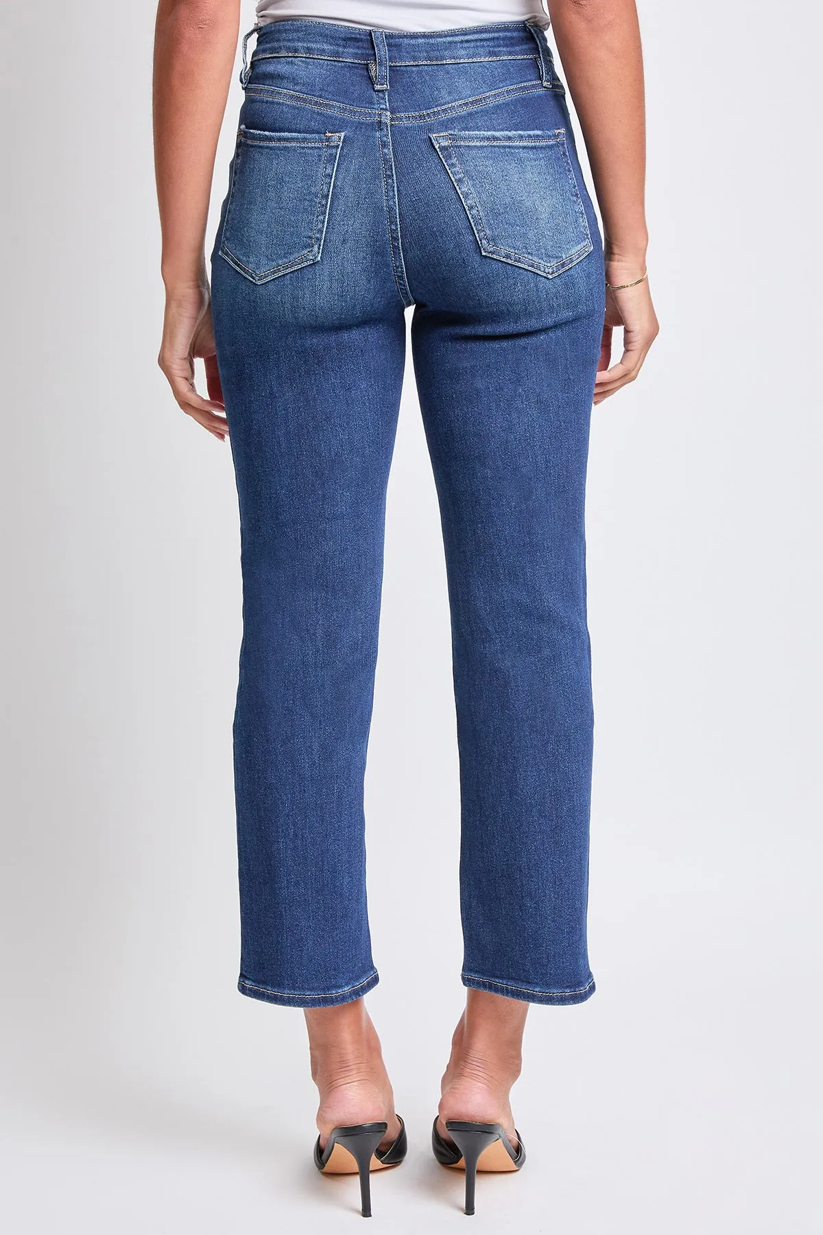 Women's Luxe High Rise Vintage Stretch Straight Jeans sold by YMI product image thumbnail 4