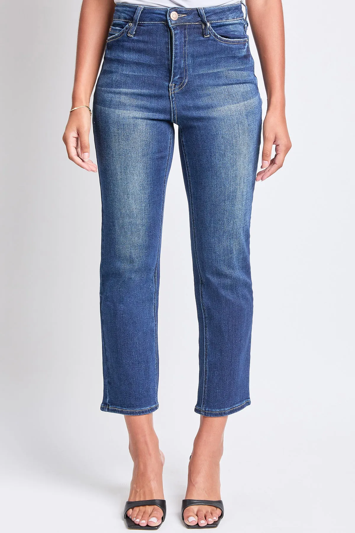 Women's Luxe High Rise Vintage Stretch Straight Jeans sold by YMI product image thumbnail 2