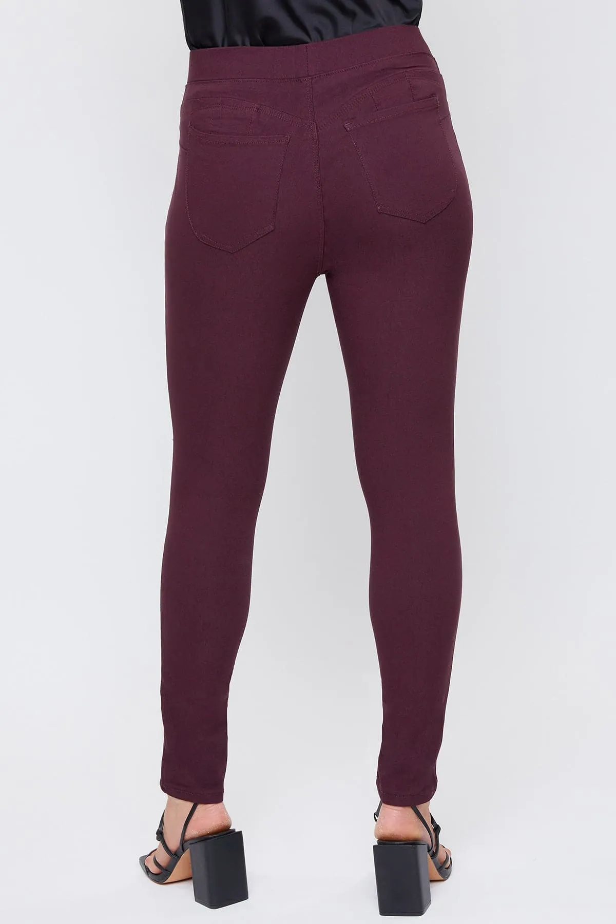 Women's Hyperstretch Mid Rise Jegging, Plum sold by YMI product image thumbnail 5