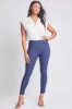Women's Hyperstretch Mid Rise Jegging, Navy sold by YMI