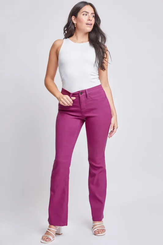Women's Hyperstretch Bootcut Pants, Dark Ruby sold by YMI