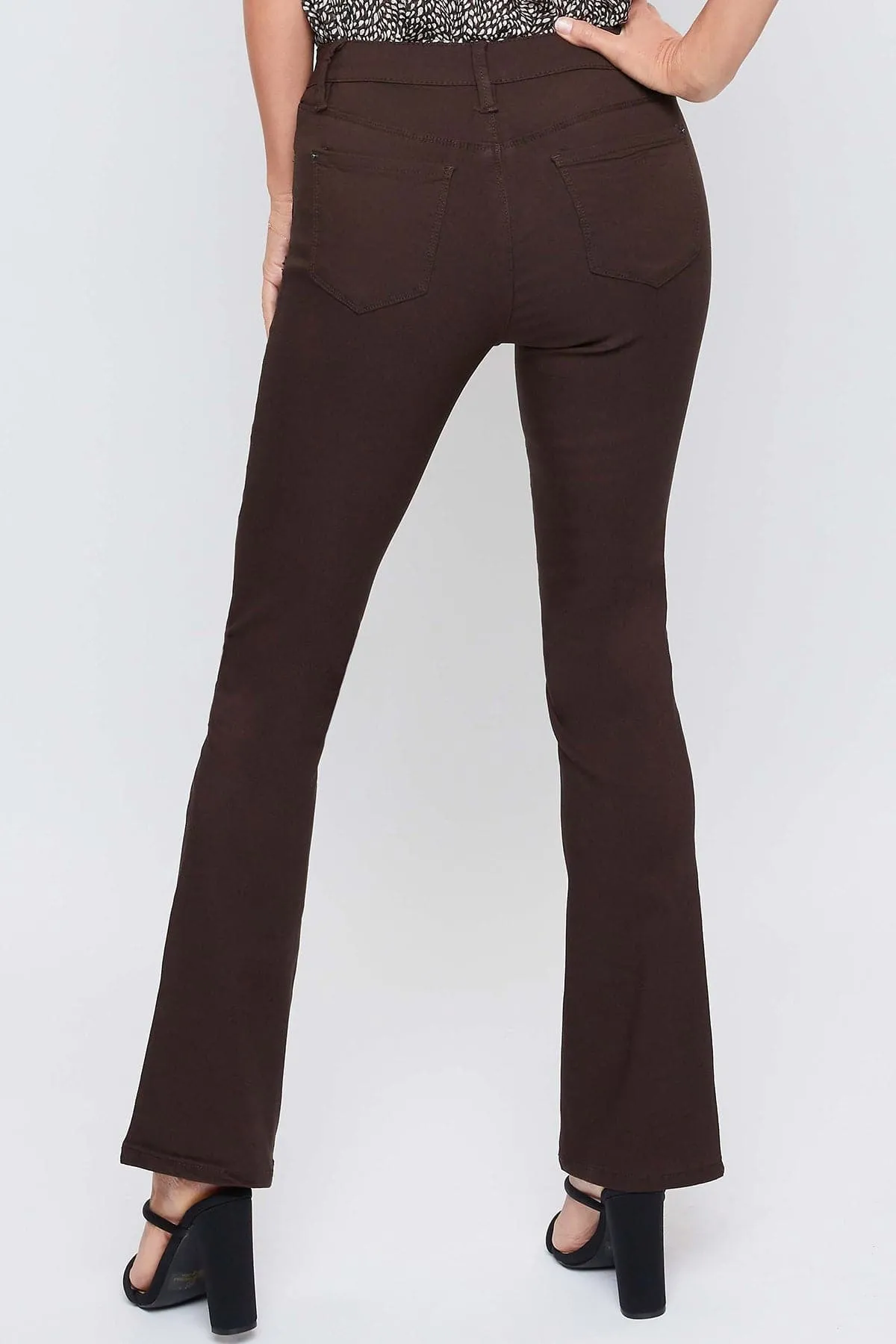 Women's Hyperstretch Bootcut Pants, Clove sold by YMI product image thumbnail 4