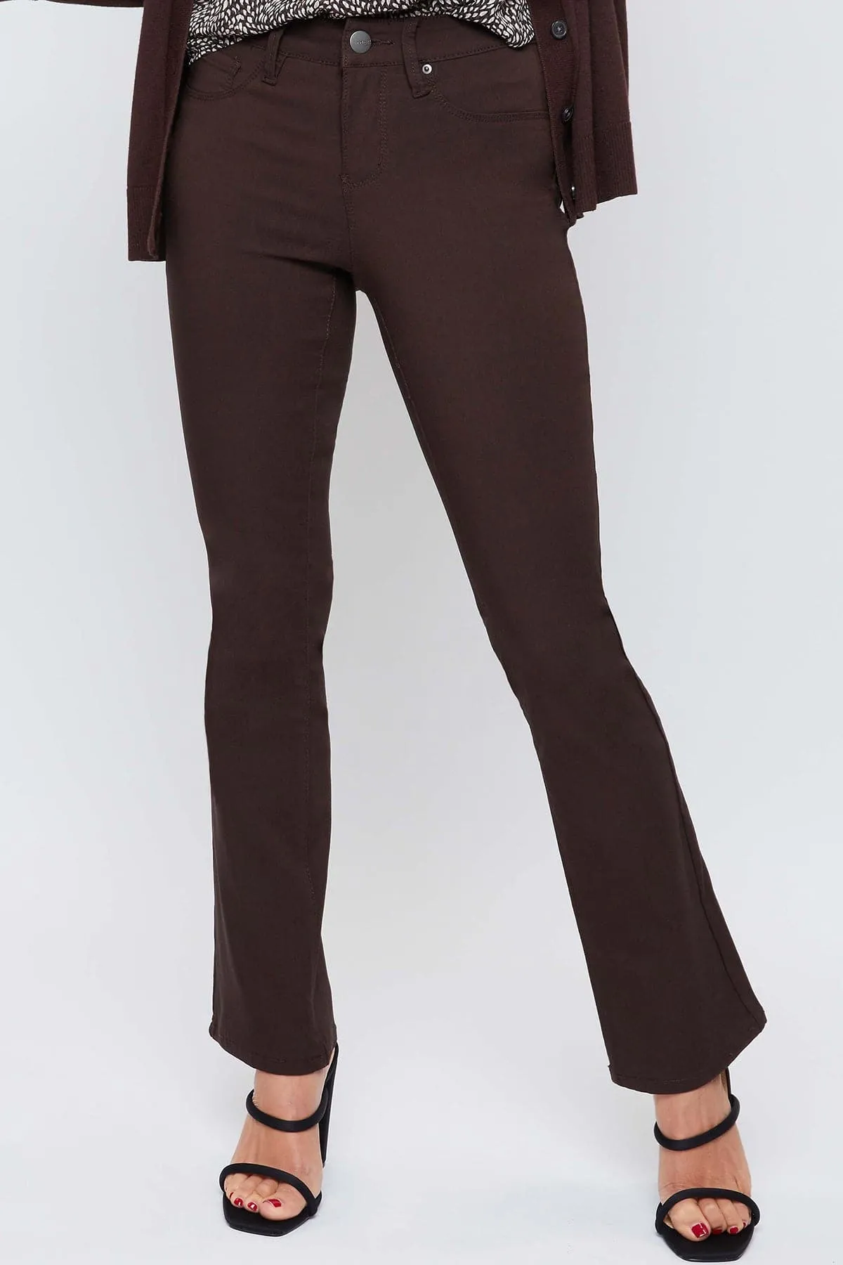 Women's Hyperstretch Bootcut Pants, Clove sold by YMI product image thumbnail 2
