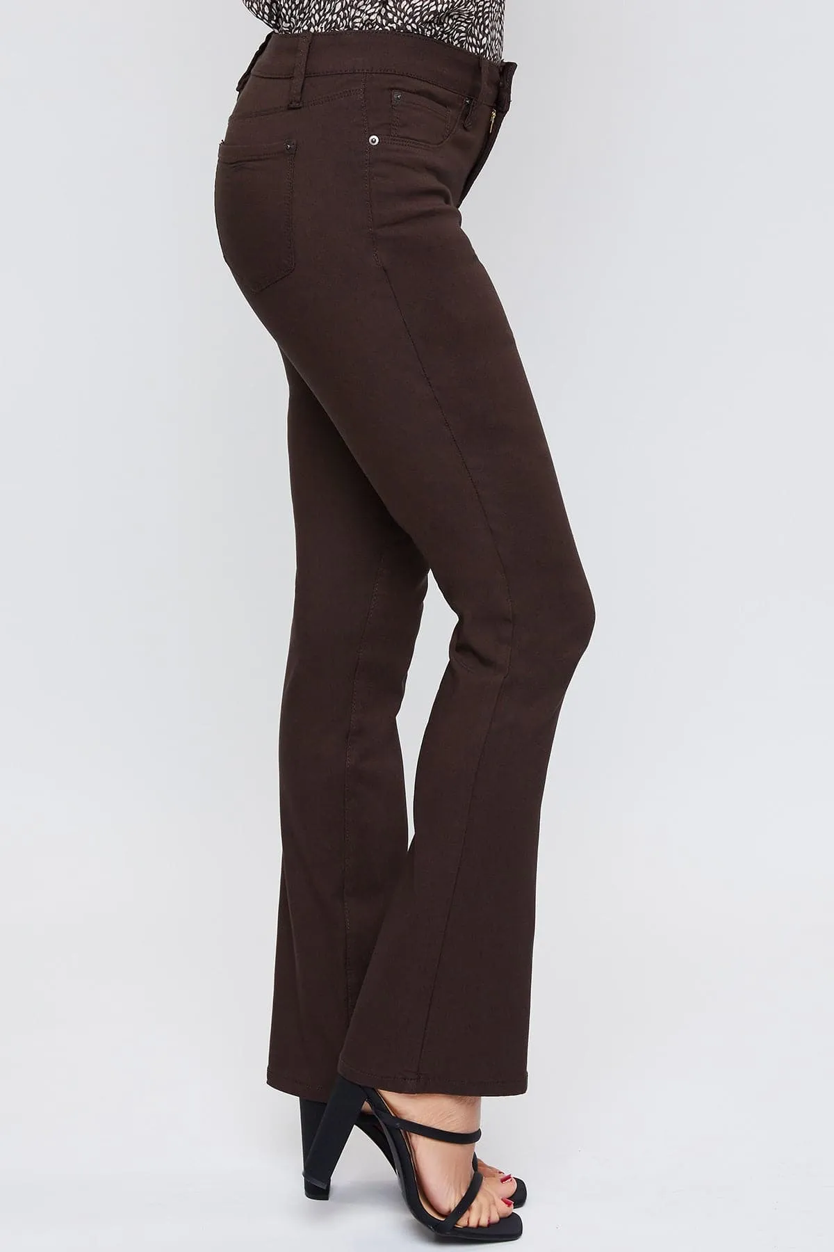 Women's Hyperstretch Bootcut Pants, Clove sold by YMI product image thumbnail 3